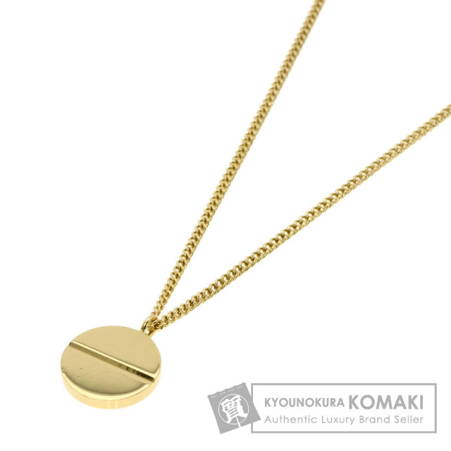 ルイヴィトン ネックレス ロゴ サークル プレート