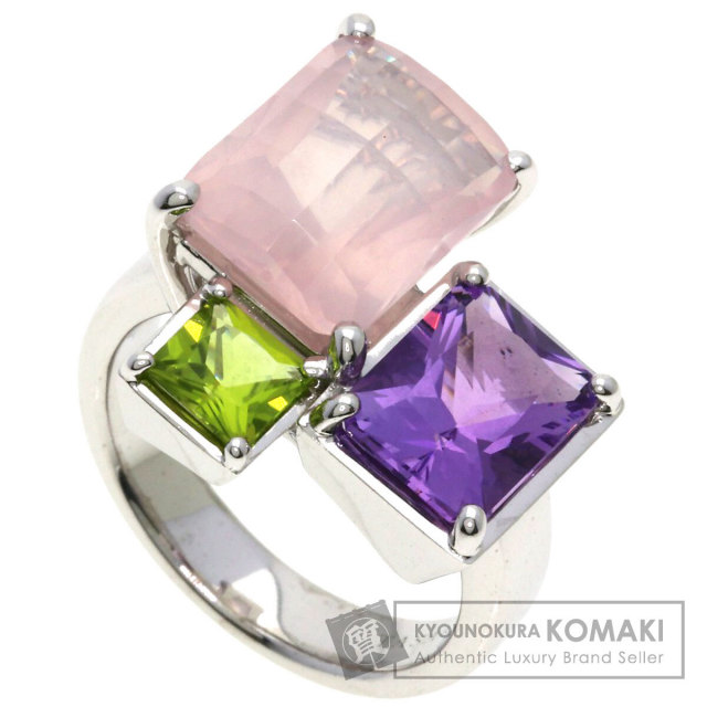 タサキ リング・指輪 リラックスエレガント ローウクォーツ アメジスト ペリドット