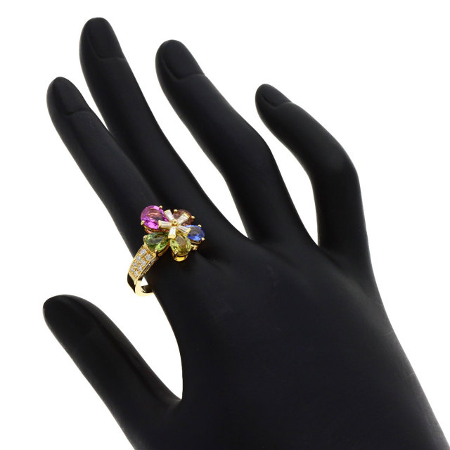 BVLGARI ブルガリ フラワー コントレール マルチカラーサファイア