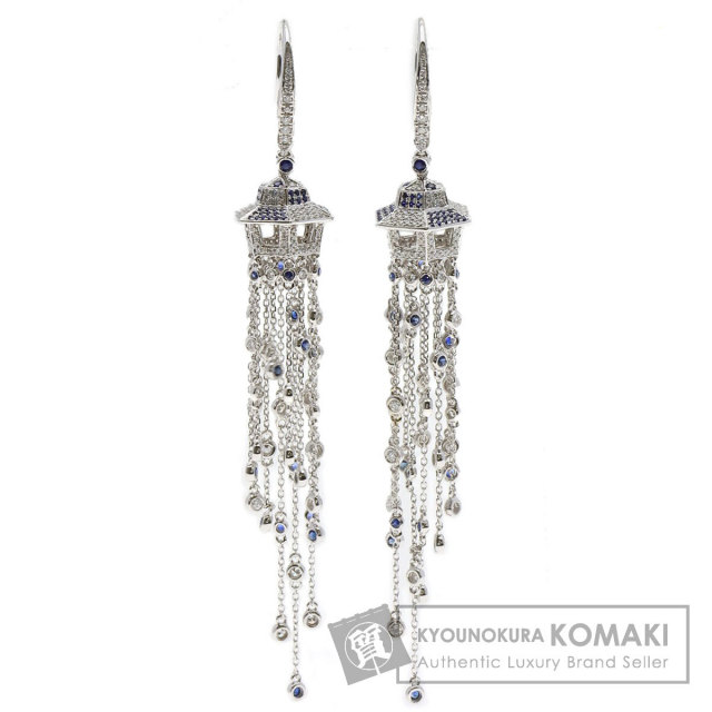 セレクトジュエリー ピアス サファイア ダイヤモンド