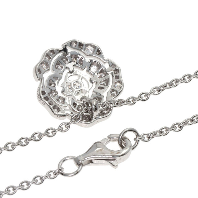 CHANEL シャネル カメリア ダイヤモンド ネックレス K18ホワイト