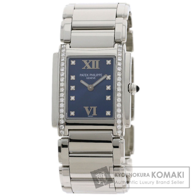 PATEK PHILIPPE パテックフィリップ 4175/001 アンティーク Cal16-250 腕時計 K18WG K18YG ダイヤモンド レディース [中古] PATEK PHILIPPE - PATEK PHILIPPE パテックフィリップ 4175/001