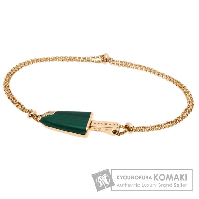 ブルガリ ブレスレット ジェラーティ マラカイト ダイヤモンド SM
