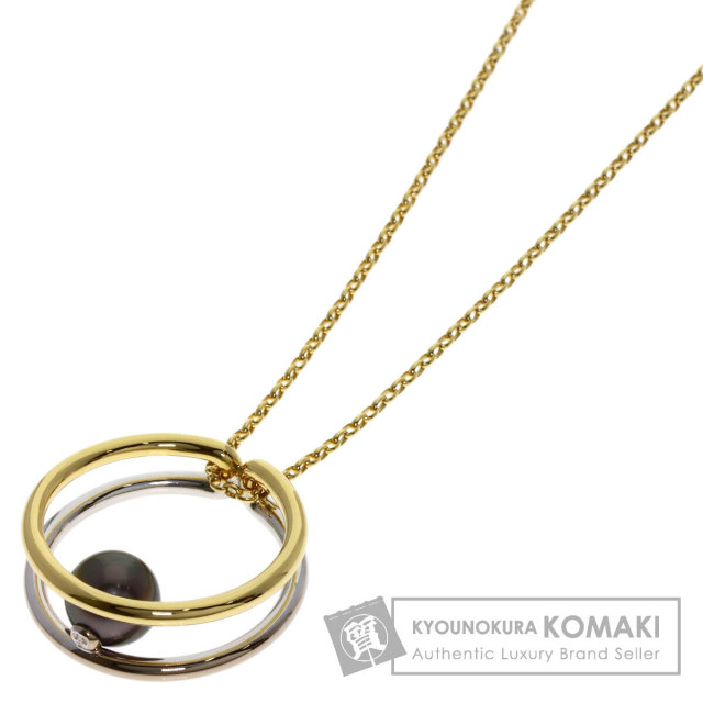 ミキモト ネックレス ブラックパール 真珠 リバーシブル