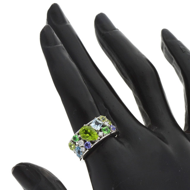 TASAKI タサキ カラーストーン ダイヤモンド リング・指輪 K18ホワイト