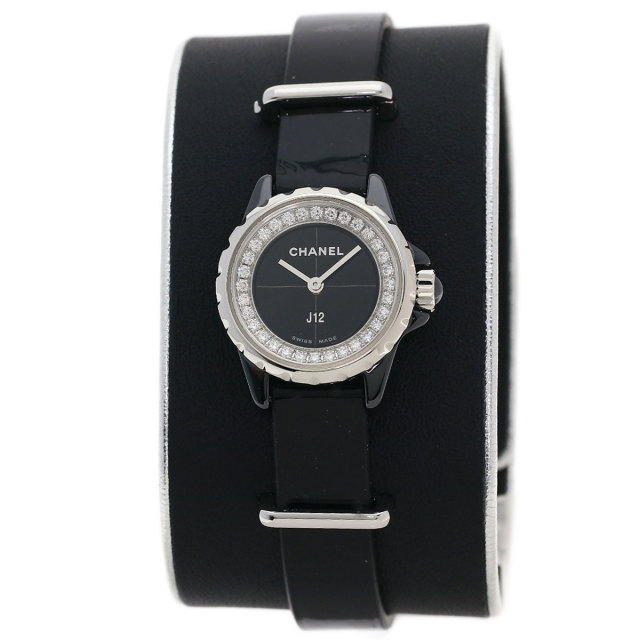 CHANEL シャネル H4663 J12 XS ダイヤモンド 腕時計 セラミック エナメル レディース [中古] CHANEL - CHANEL シャネル H4663 J12 XS ダイヤモンド 腕時計