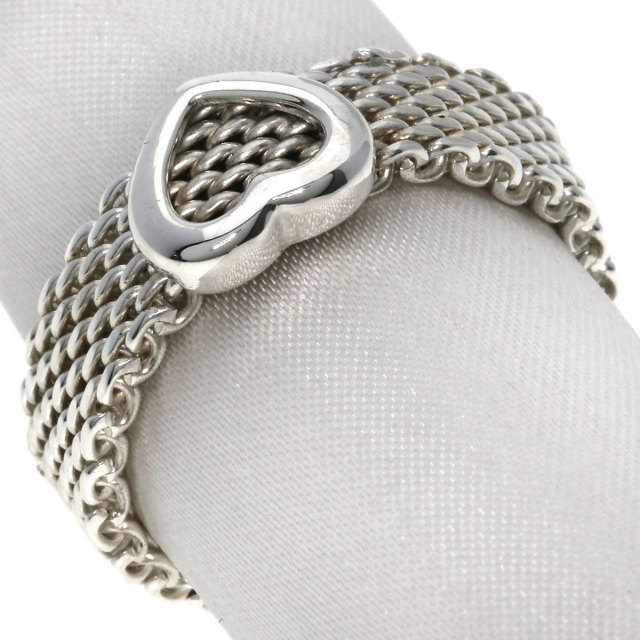 【美品】ティファニー　15号　サマセット　メッシュ　リング　シルバー　人気 TIFFANY&Co.（ティファニー） サマセット メッシュ リング・指輪