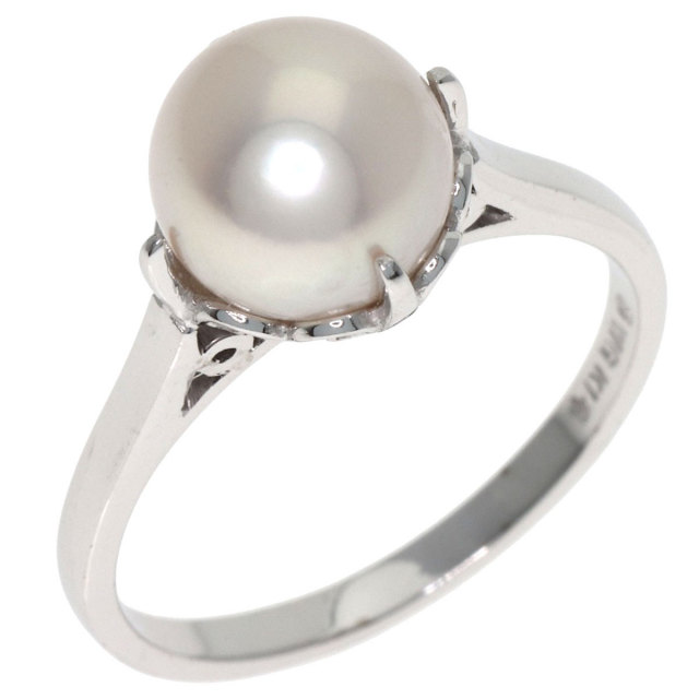 MIKIMOTO ミキモト パール 真珠 リング・指輪 K14ホワイト MIKIMOTO ミキモト パール 真珠 リング・指輪 K14ホワイト