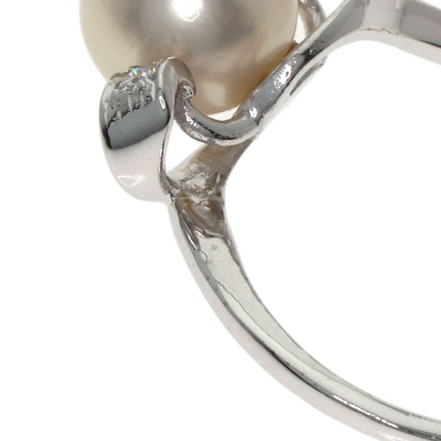 MIKIMOTO ミキモト パール 真珠 ダイヤモンド リング・指輪 K14 MIKIMOTO ミキモト パール 真珠 ダイヤモンド リング・指輪 K14