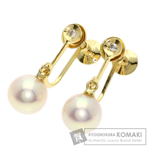 ミキモト イヤリング パール 真珠 ダイヤモンド