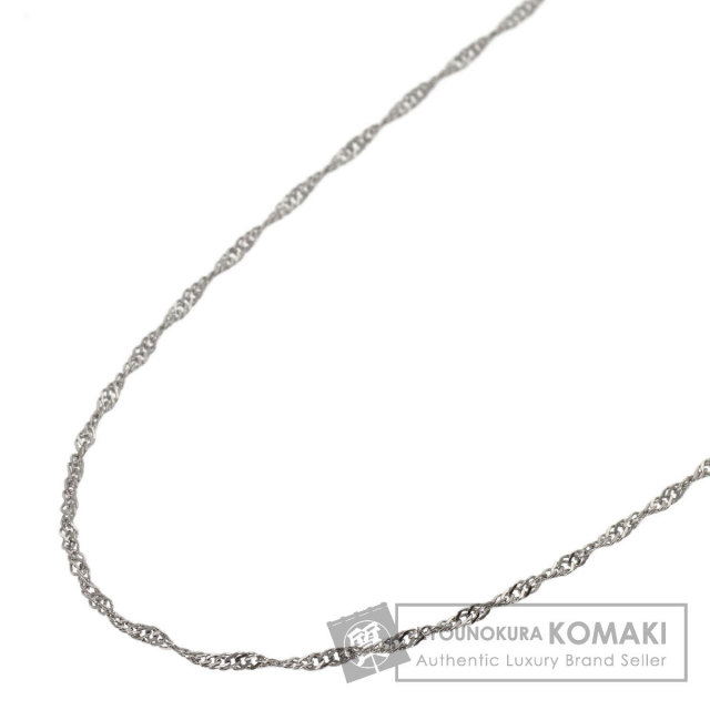 週末価格☆pt850スクリュー チェーンレディースネックレス スクリュー チェーン 44cm ネックレス プラチナPT850 1.8g レディース
