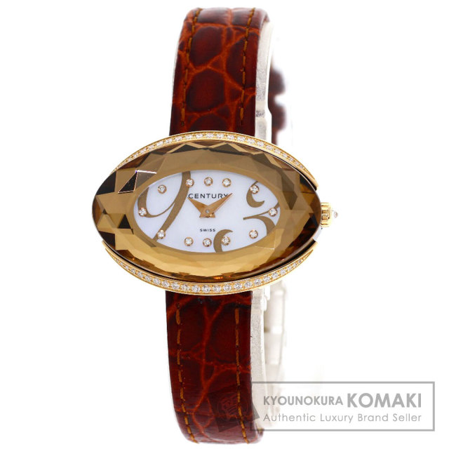 SEIKO セイコー GHWF987 2F70-5010 パール 真珠 ダイヤモンドベゼル 腕時計 K18YG パールxK18YG ダイヤモンド レディース [中古] SEIKO セイコー GHWF987 2F70-5010 パール 真珠 ダイヤモンドベゼル