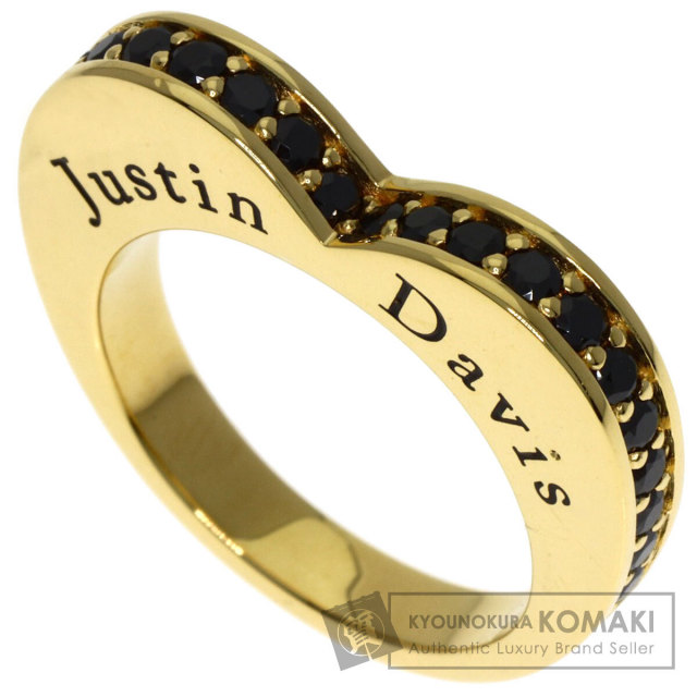 ジャスティンデイビス リング・指輪 ハート ブラックダイヤモンド