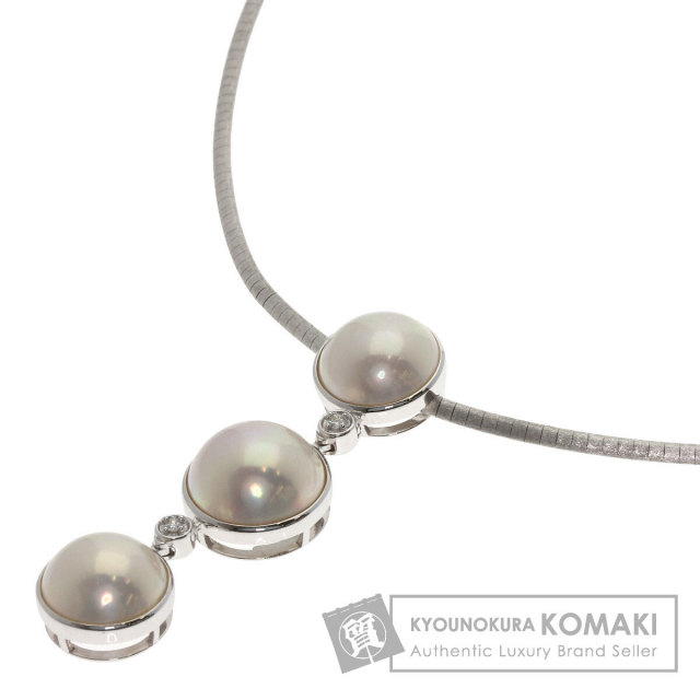 タサキ ネックレス パール 真珠 ダイヤモンド