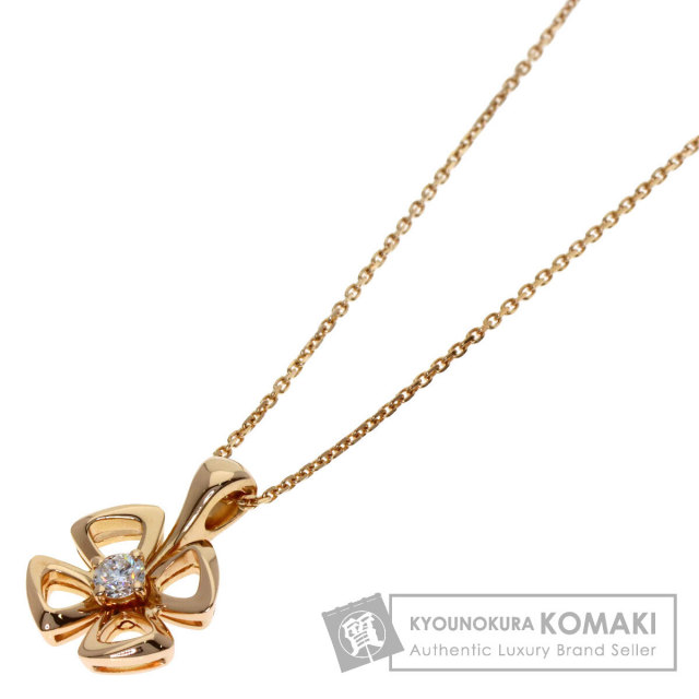 ブルガリ ネックレス フィオレヴァー 1P ダイヤモンド