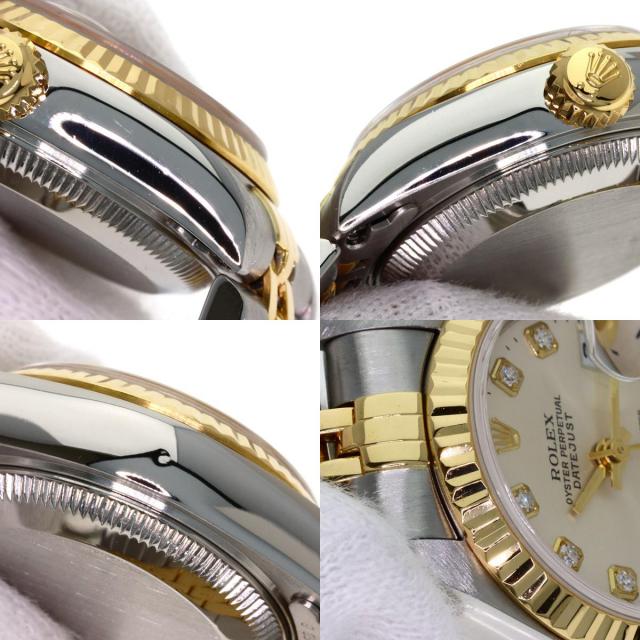 ROLEX ロレックス 79173G デイトジャスト 10P ダイヤモンド 腕時計