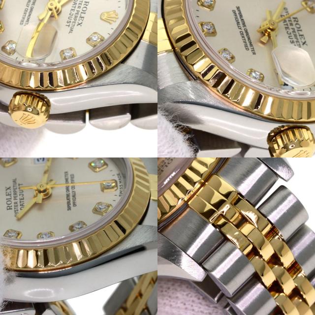 ROLEX ロレックス 79173G デイトジャスト 10P ダイヤモンド 腕時計