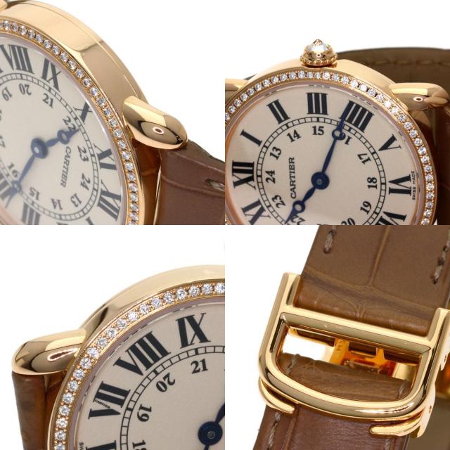 カルティエ　ロンド CARTIER カルティエ WR000351 ロンドルイカルティエ SM 腕時計 K18