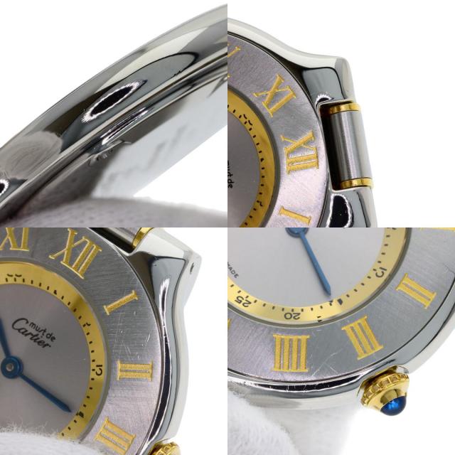 CARTIER カルティエ マスト21 腕時計 ステンレススチール/SSxGP ユニ