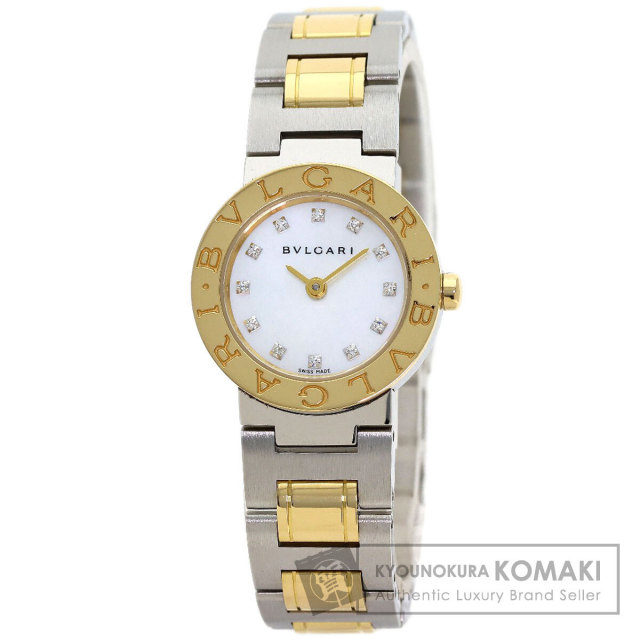 BVLGARI ブルガリ BB23SG ブルガリブルガリ 12P ダイヤモンド 腕時計