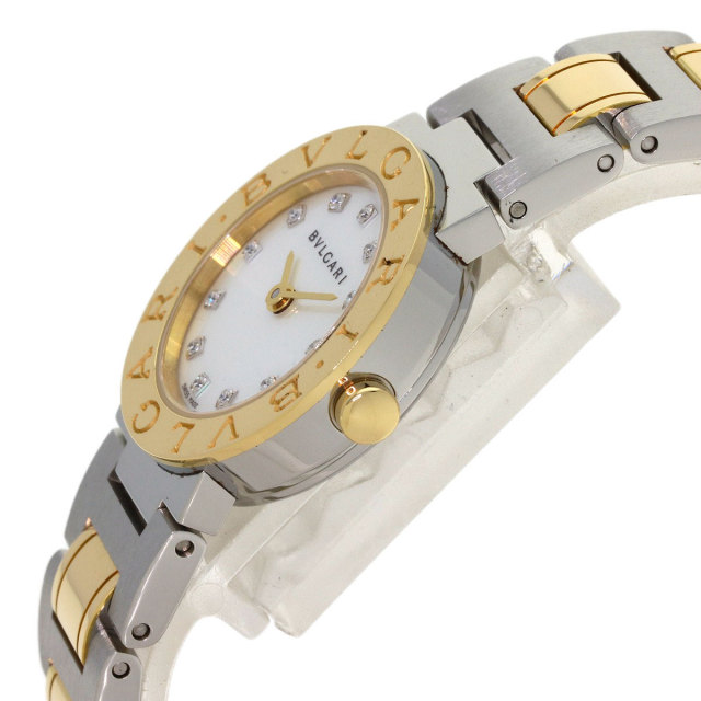 BVLGARI ブルガリ BB23SG ブルガリブルガリ 12P ダイヤモンド 腕時計
