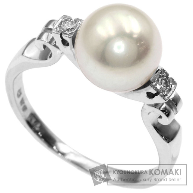 MIKIMOTO ミキモト パール 真珠 ダイヤモンド リング・指輪 K14