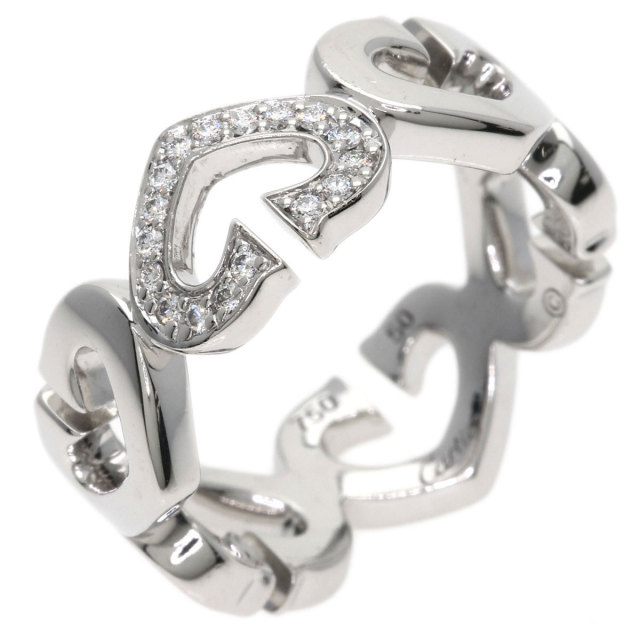 カルティエ リング・指輪 Cハート ダイヤモンド #50