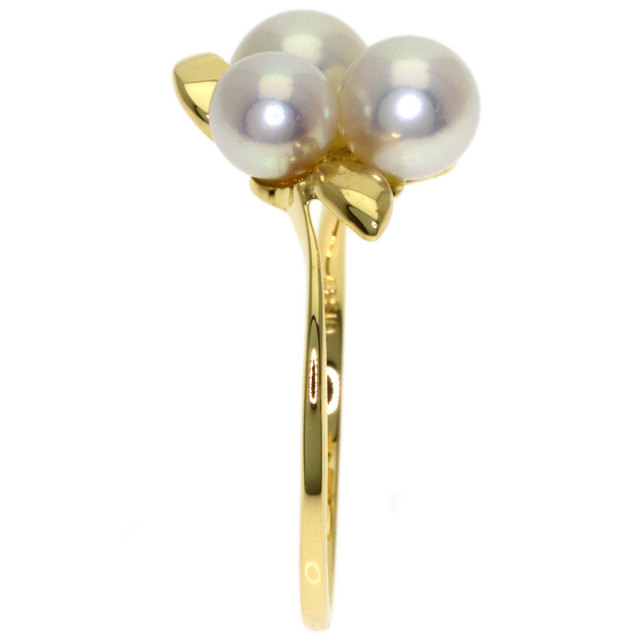 MIKIMOTO ミキモト パール 真珠 リング・指輪 K18イエローゴールド