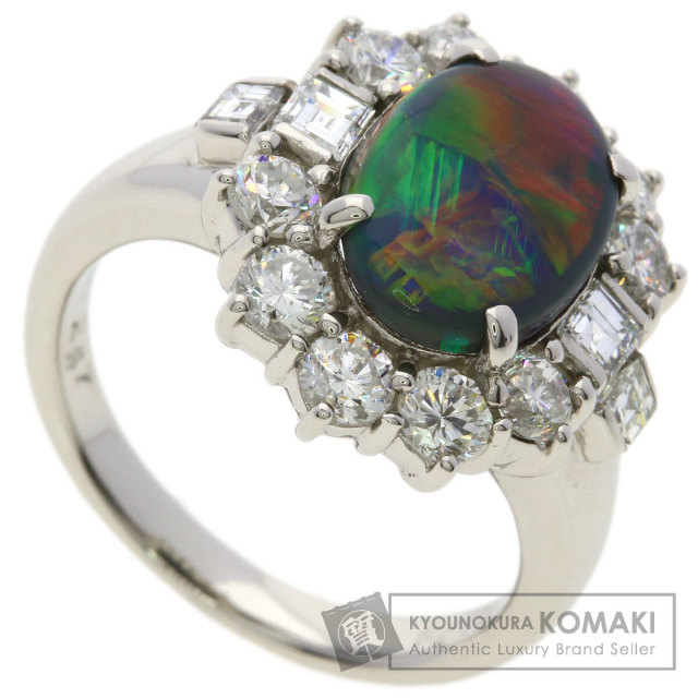 セレクトジュエリー リング・指輪 ブラックオパール ダイヤモンド