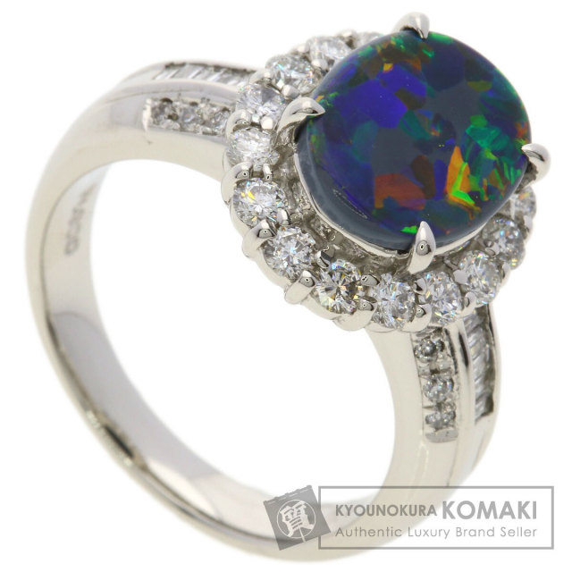 1.15ct ブラックオパール ダイヤモンド リング・指輪 プラチナPT900