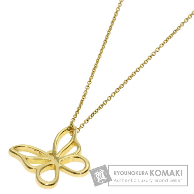 Tiffany & Co. K18ゴールド ネックレス TIFFANY&Co. ティファニー バタフライ ネックレス K18イエローゴールド