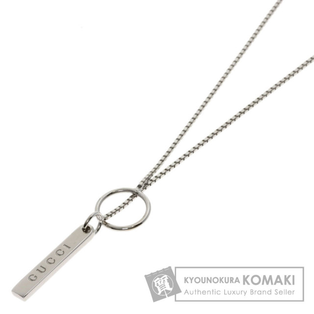 GUCCI グッチ ラリアット ネックレス K18ホワイトゴールド GUCCI グッチ ラリアット ネックレス K18ホワイトゴールド