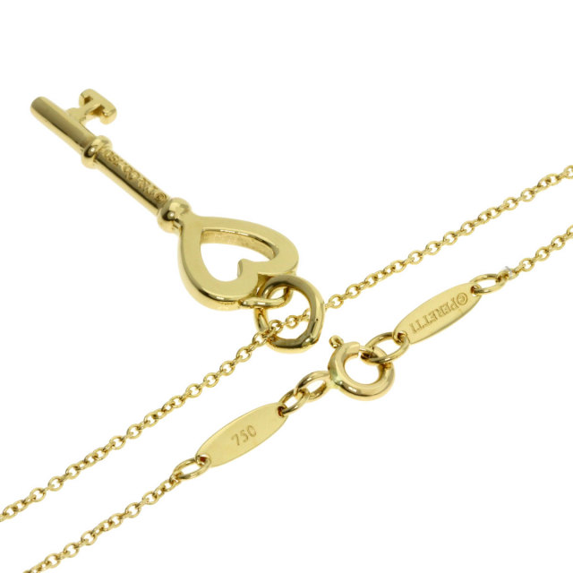 TIFFANY&Co. ティファニー ハートキー ネックレス K18イエローゴールド