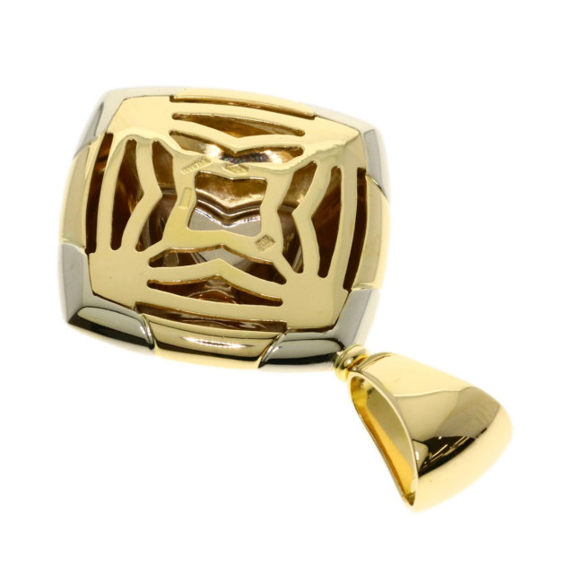 【極美品】BVLGARI ブルガリ ドッピオトンド フォンストラップ ゴールド ブルガリ BVLGARI トンドクロスペンダントトップ ゴールド 750
