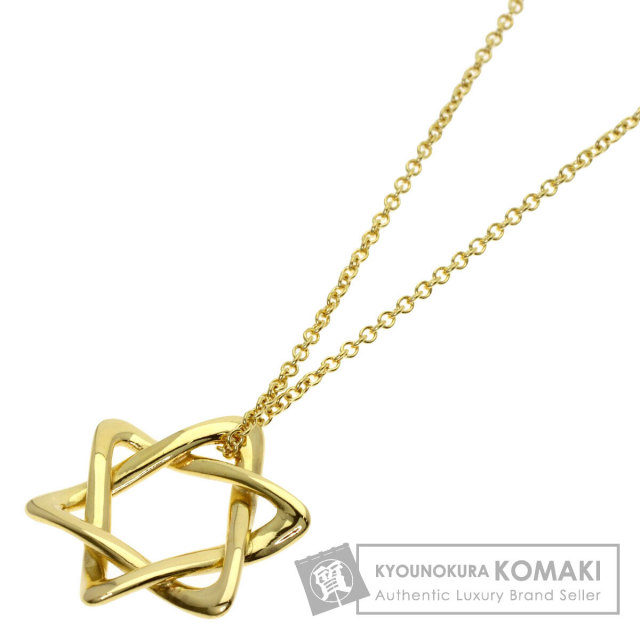 TIFFANY&Co. ティファニー スター オブダビデ ネックレス K18イエロー