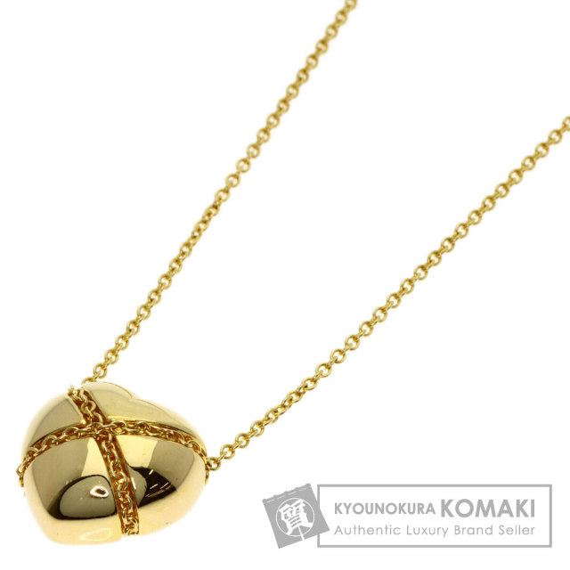 TIFFANY&Co. ティファニー チェーンクロス ハート ネックレス K18