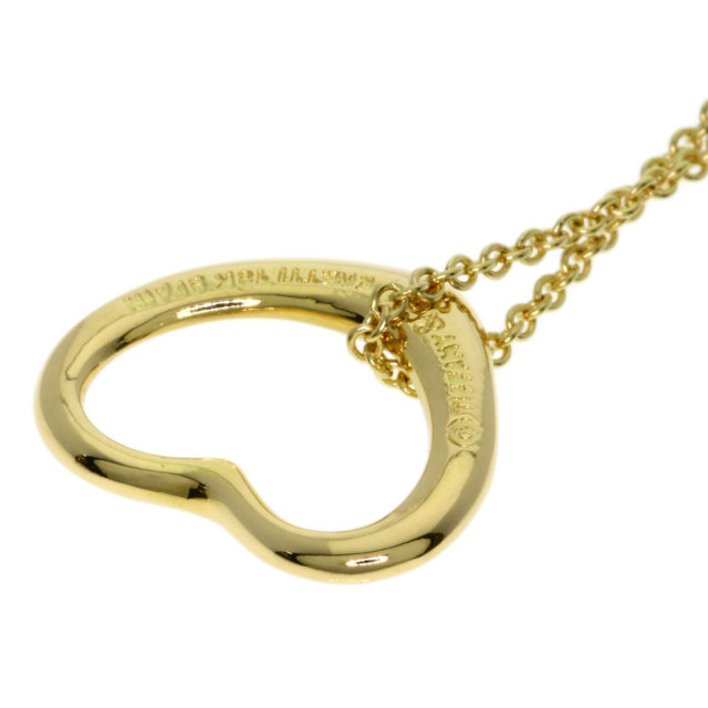 TIFFANY&Co. ティファニー オープンハート ネックレス K18イエロー