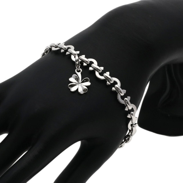 CHANEL シャネル ココ Cロゴ クローバー チャーム ブレスレット K18