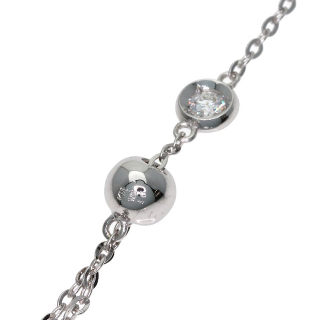 1ct 13P ダイヤモンド ネックレス K18ホワイトゴールド 6.2g