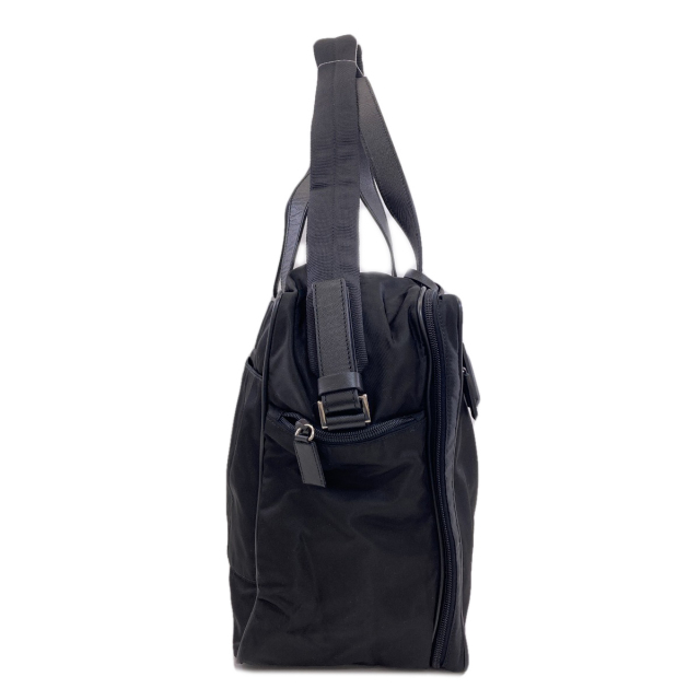 PRADA プラダ V453 ロゴ金具 2WAY ビジネスバッグ ナイロン素材 メンズ