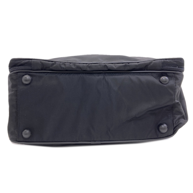 PRADA ブラック ナイロン ビジネスバッグ PRADA プラダ V453 ロゴ金具 2WAY ビジネスバッグ ナイロン素材 メンズ