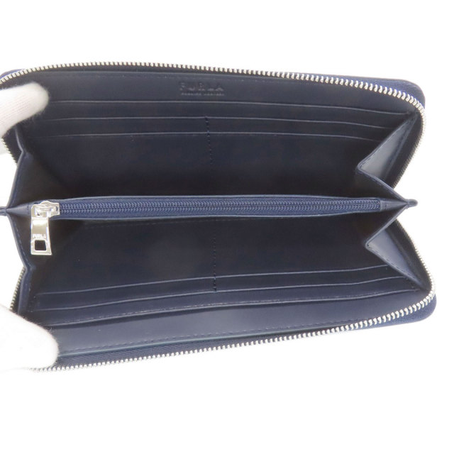 Furla フルラ アーチロゴ 長財布（小銭入れあり） レザー レディース [中古] Furla フルラ アーチロゴ 長財布（小銭入れあり） レザー レディース
