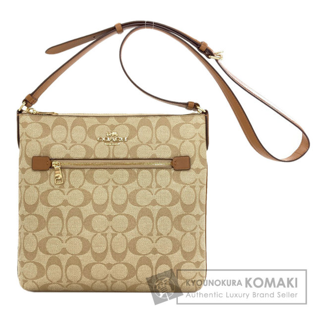 COACH コーチ C8321 シグネチャー ショルダーバッグ キャンバス レディース [中古] COACH コーチ C8321 ノース サウス ロニー クロスボディ シグネチャー