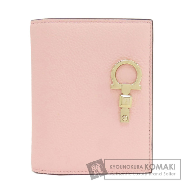 サルヴァトーレフェラガモ 二つ折り財布(小銭入れあり) ガンチーニ金具