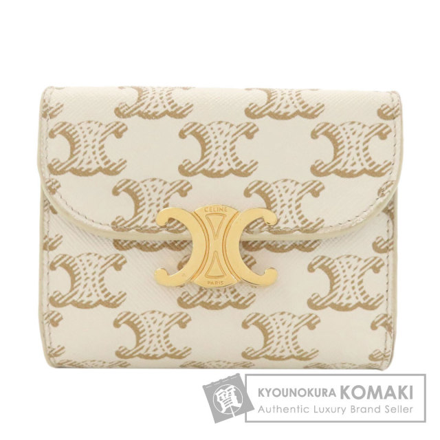 セリーヌ 二つ折り財布（小銭入れあり） マカダム柄 三つ折り財布