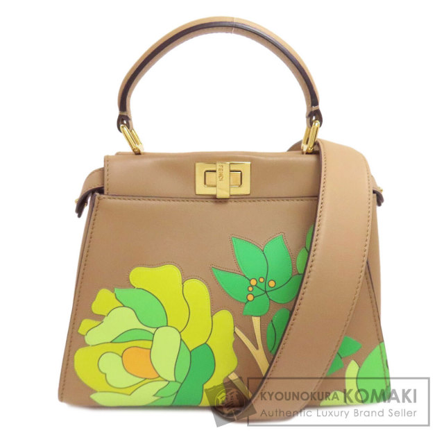 フェンディ ハンドバッグ ピーカブー ミニ フラワー 2WAY