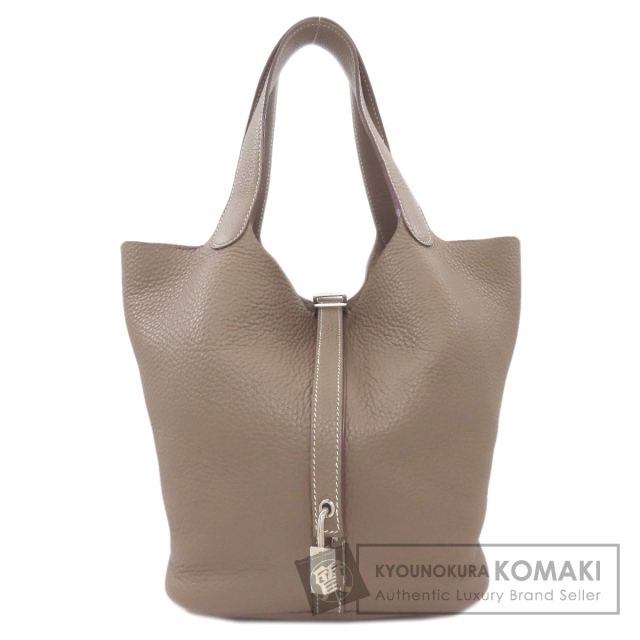 エルメス ハンドバッグ ピコタンロックMM エトープ シルバー金具