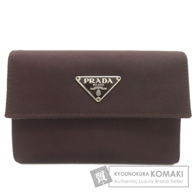 PRADA プラダ ロゴ金具 二つ折り財布（小銭入れあり） ナイロン素材