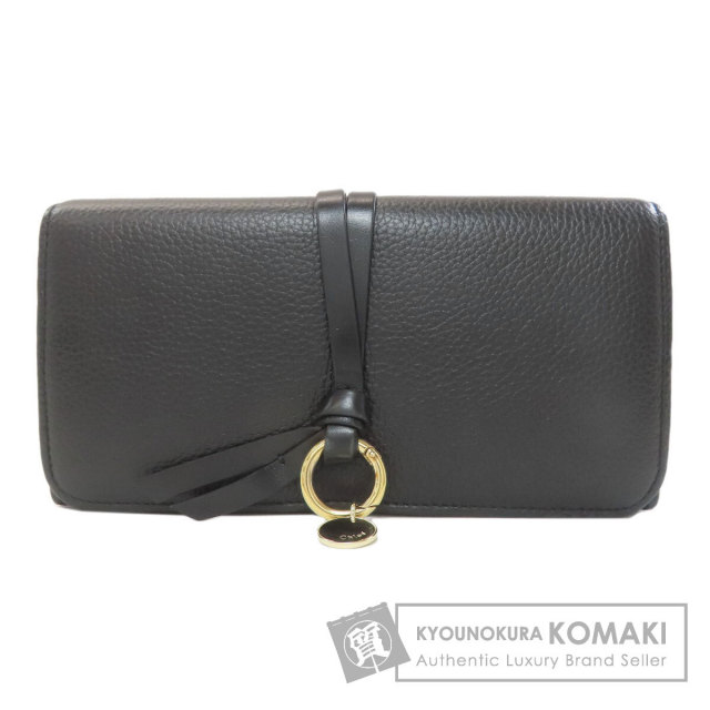 Chloe クロエ 財布・ケース  黒 【古着】【中古】【送料無料】 中古・古着通販】Chloe (クロエ) 2つ折り財布 ブラック｜ブランド