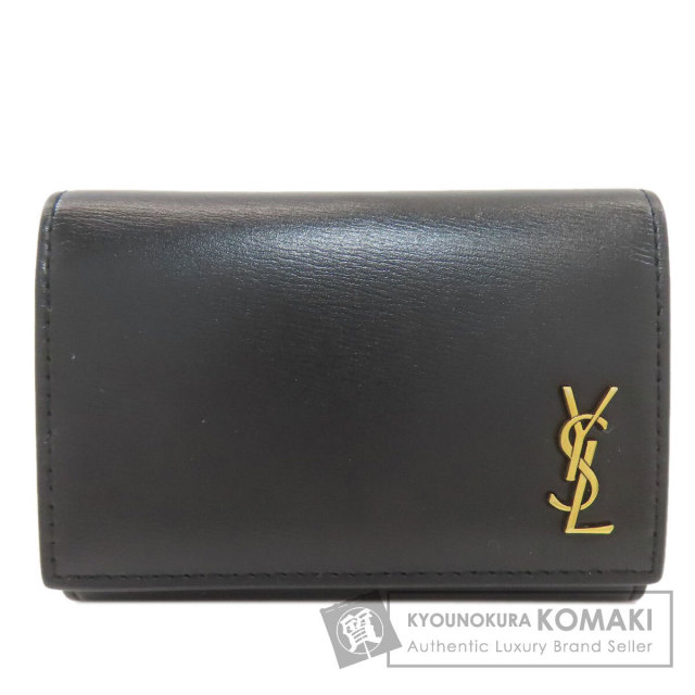 YVES SAINT LAURENT イヴ・サンローラン ロゴ金具 キーケース レザー